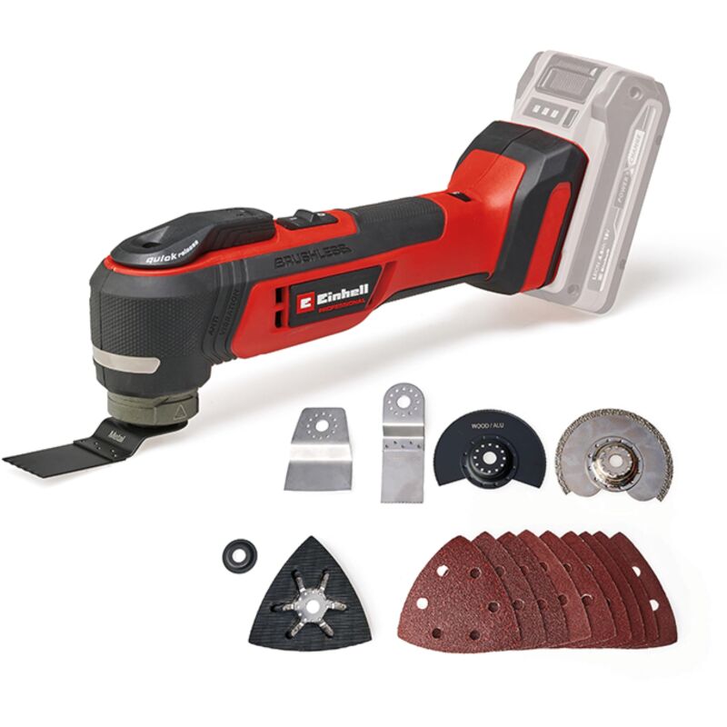 foto del prodotto professional utensile multifunzione tp mg 18 li bl solo power x change 18 v, 3 funzioni, mandrino magnetico, accessorio incluso, batteria esclusa 
