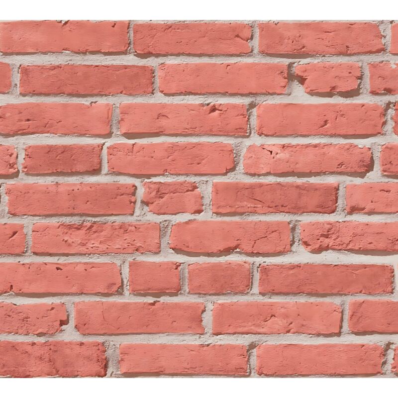 foto del prodotto profhome carta da parati a pietre e mattonelle 355811 carta da parati tnt leggermente strutturata con aspetto pietra opaca rosso beige 5,33 m2
