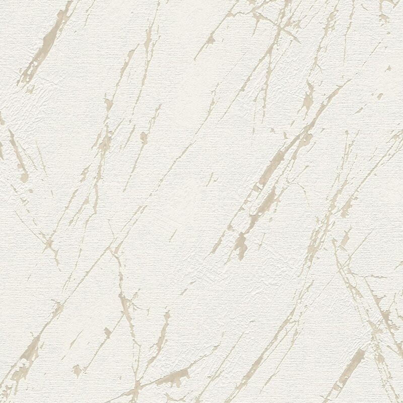 foto del prodotto profhome carta da parati a pietre e mattonelle 393363 carta da parati tnt strutturata con aspetto marmo lucida bianco bianco crema avorio