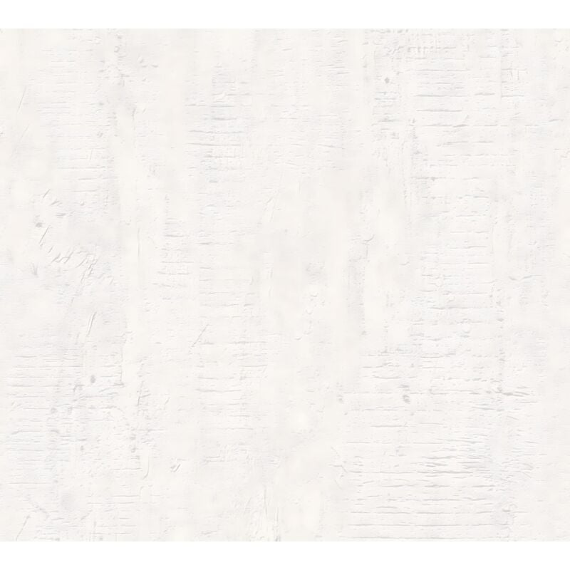 foto del prodotto profhome carta da parati a pietre e mattonelle 944264 carta da parati tnt leggermente strutturata con aspetto legno opaca bianco 5,33 m2