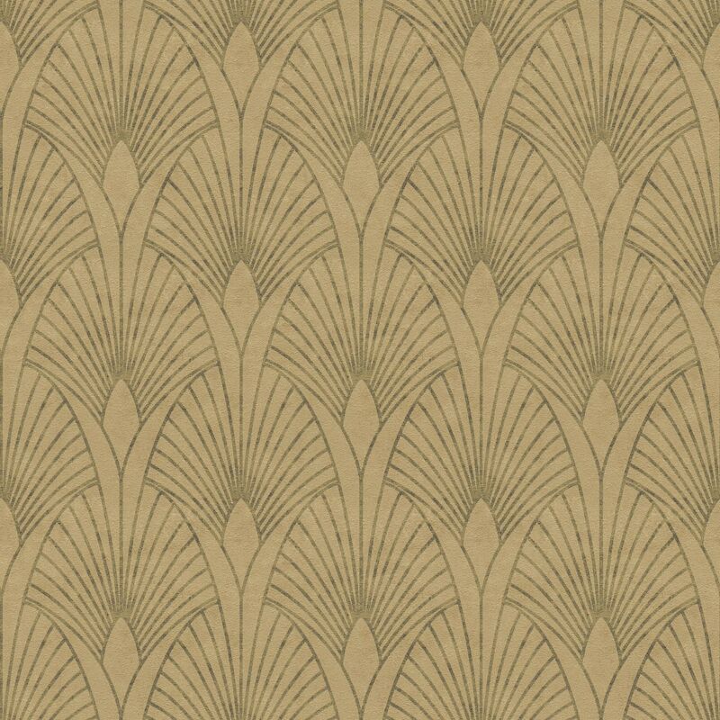 foto del prodotto profhome carta da parati di lusso 374272 carta da parati tnt leggermente strutturata design opaca oro beige marrone 5,33 m2