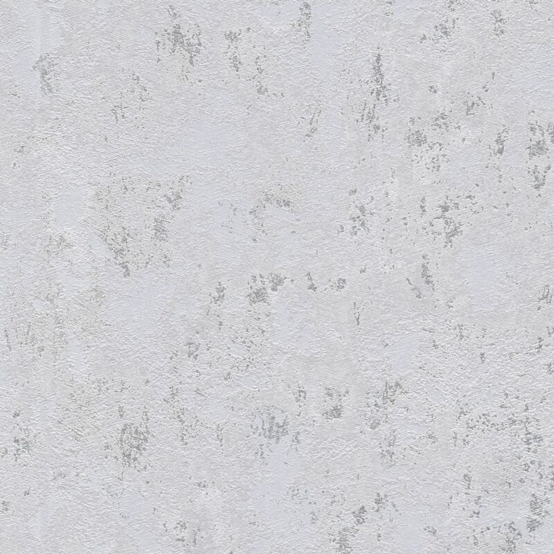 foto del prodotto profhome carta da parati effetto stucco intonaco 393872 carta da parati tnt strutturata a rilievo ed accenti metallici grigio argento 5,33 m2