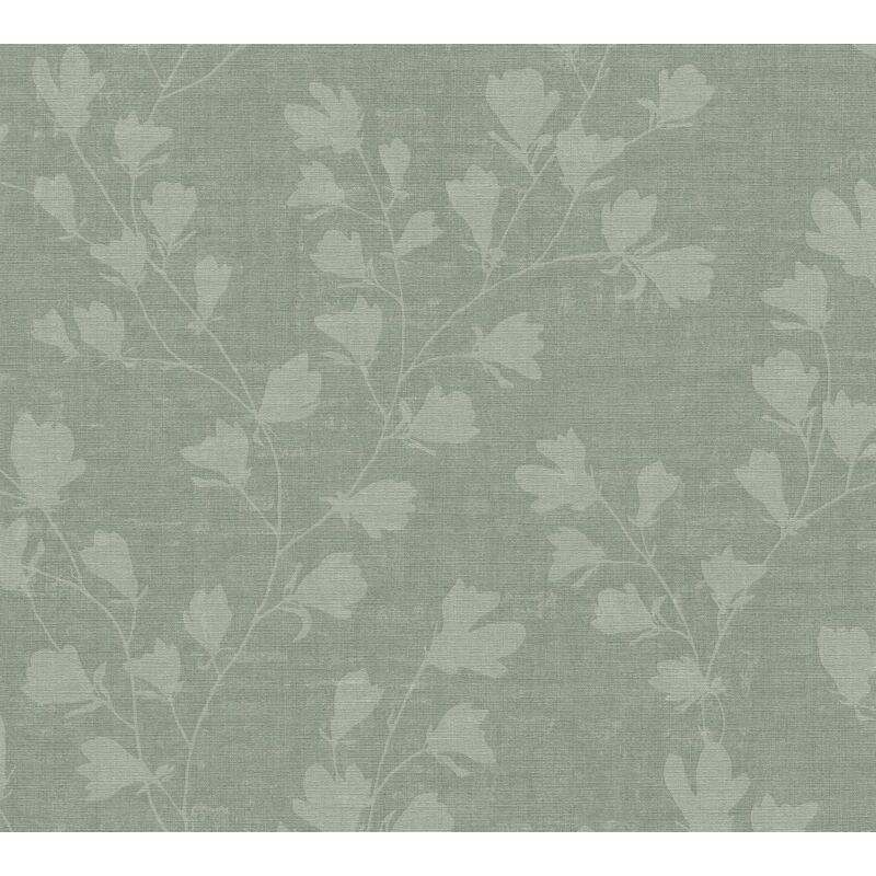 foto del prodotto profhome carta da parati floreale 387473 carta da parati tnt goffrata a caldo leggermente strutturata con ornamenti floreali opaca verde