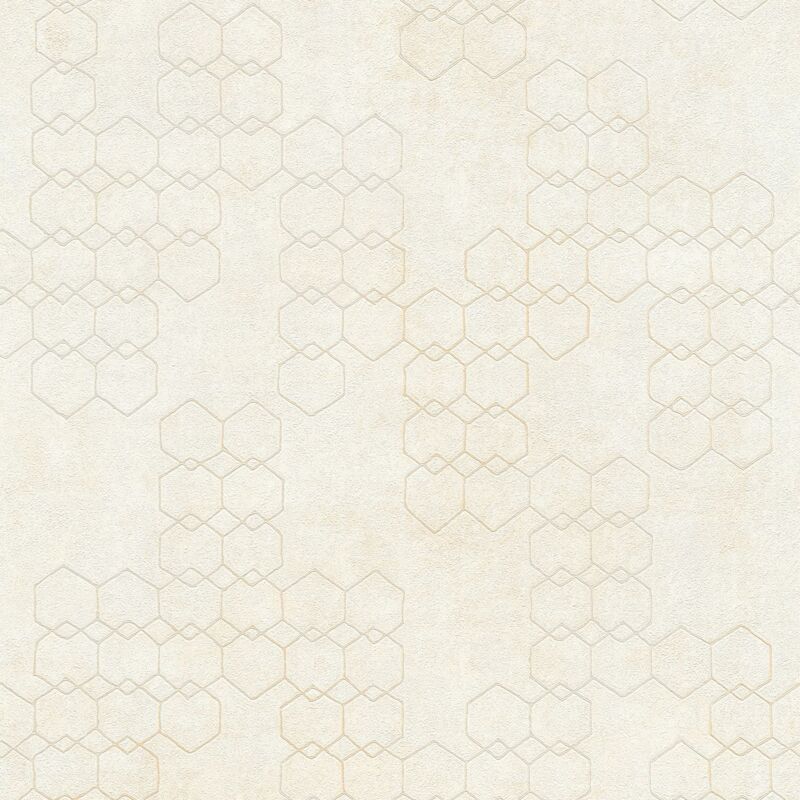 foto del prodotto profhome carta da parati grafica 374241 carta da parati tnt leggermente strutturata design lucida crema grigio bianco 5,33 m2
