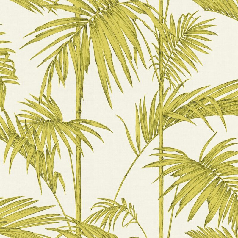 foto del prodotto profhome carta da parati natura 369194 carta da parati tnt leggermente strutturata con design giungla opaca verde bianco crema 5,33 m2