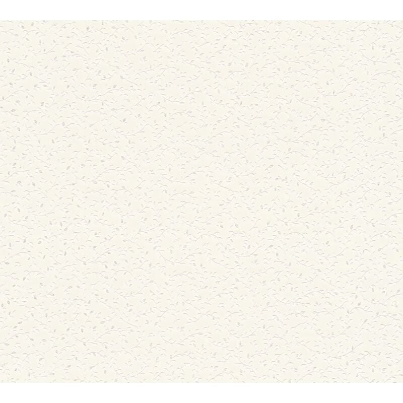 foto del prodotto profhome - carta da parati natura 372651 carta da parati tnt leggermente strutturata con elementi di natura opaca bianco argento 5,33 m2