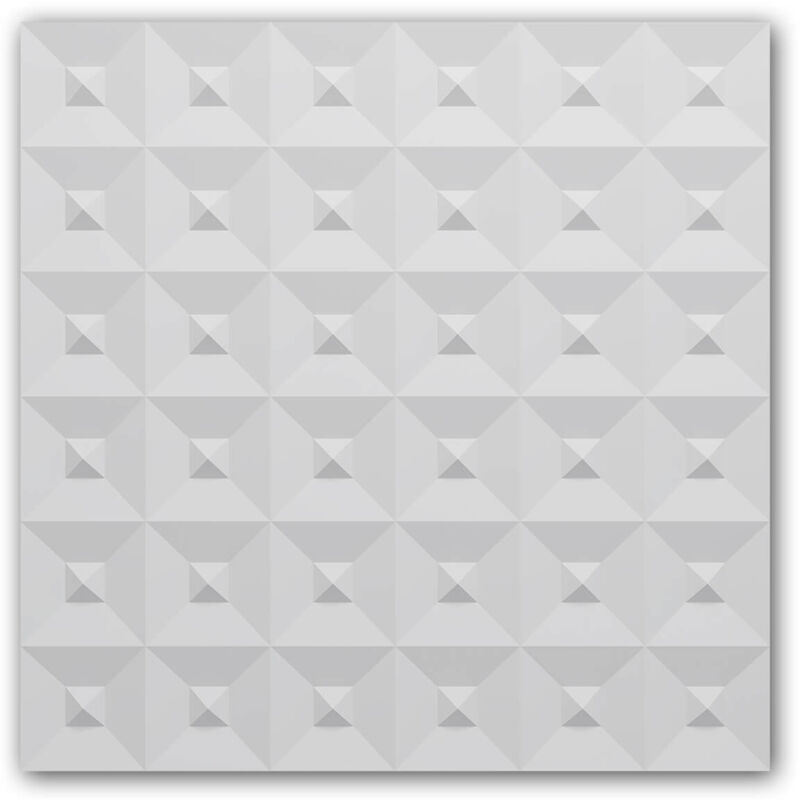 foto del prodotto profhome decor 3d rivestimento murale profhome 159817 pannellatura pannello acustico stile art d co bianco 0,25 m2