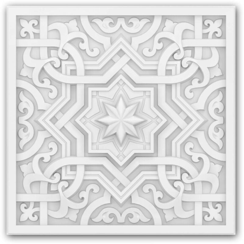 foto del prodotto profhome decor pannello da soffitto profhome 157503 pannellatura stile orientale elemento decorativo motivi geometrici islamici 3d rivestimento