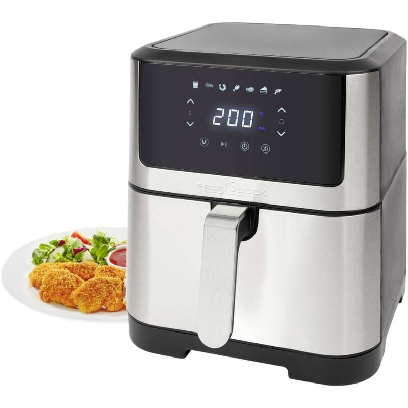 foto del prodotto profi cook pc fr 1269 h friggitrice ad aria calda 8 l 1800 w acciaio inox, nero