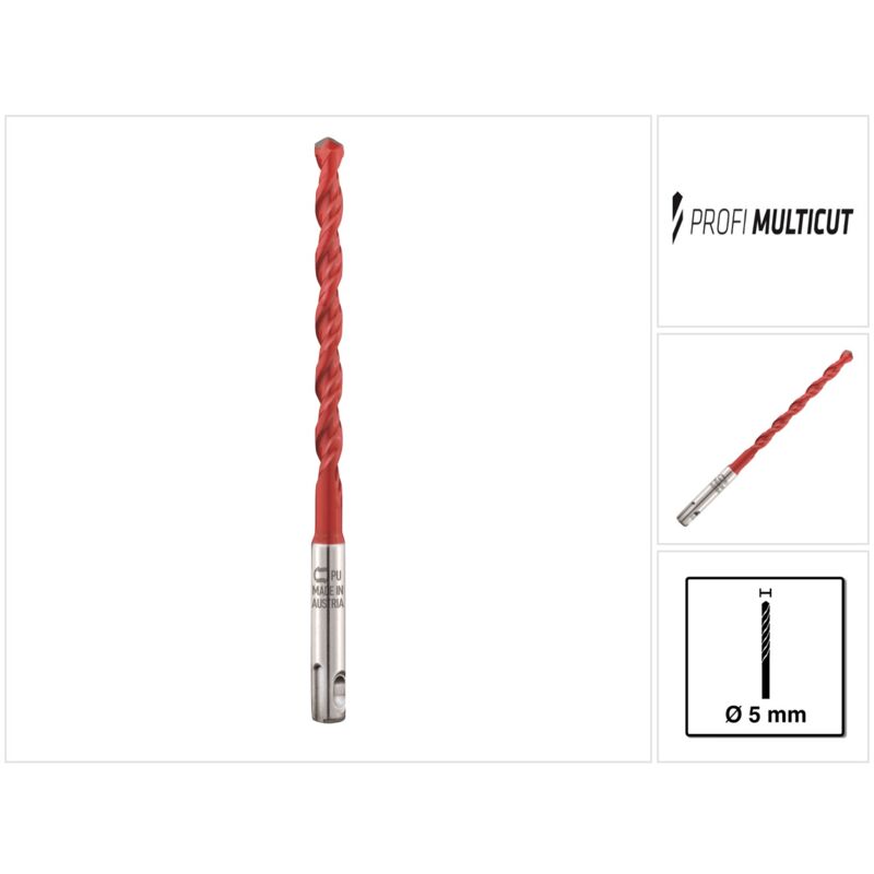 foto del prodotto profi multicut pm punta multiuso in metallo duro 5,0 x 160 mm sds plus alpen
