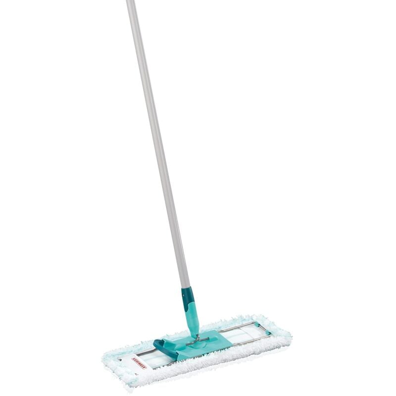 foto del prodotto profi xl micro duo mop lavapavimenti microfibra deluxe 42 cm con manico in acciaio 140 cm, universale per pavimenti, turchese leifheit
