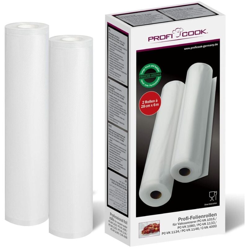 foto del prodotto proficook - profi cook 8910155 2 rotoli di pellicola 28 cm x 6 m.