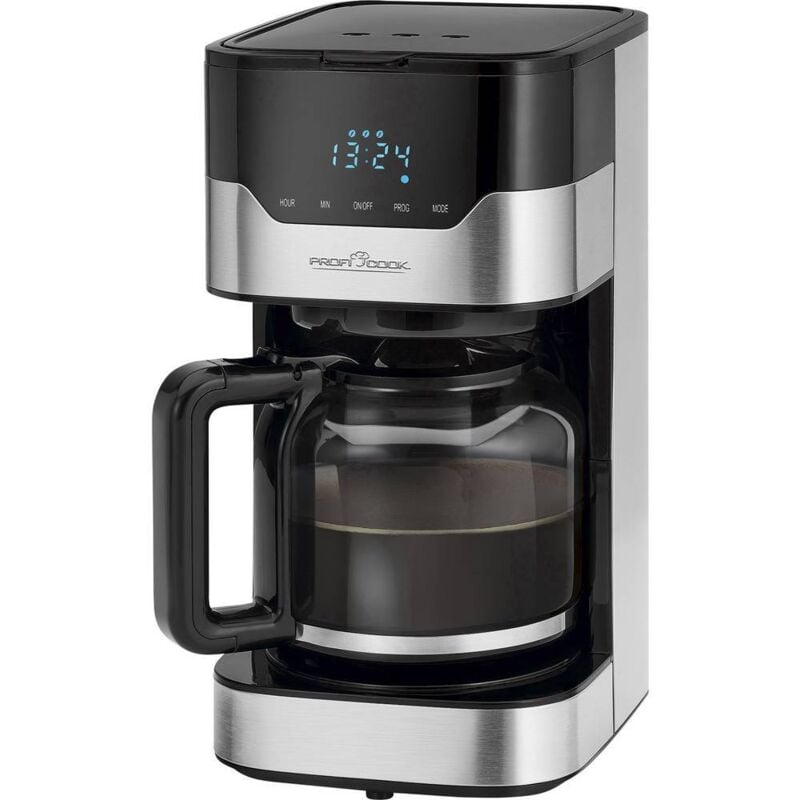 foto del prodotto proficook profi cook pc ka 1169 macchina per il caff acciaio inox, nero capacit tazze 14 caraffa in vetro