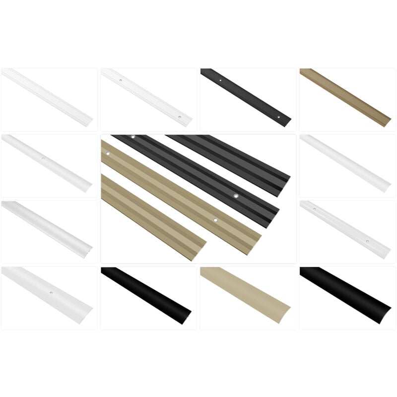 foto del prodotto profili di transizione in alluminio, durevoli e senza ruggine come striscia di transizione oro, a02sk 0.93m 30x2mm