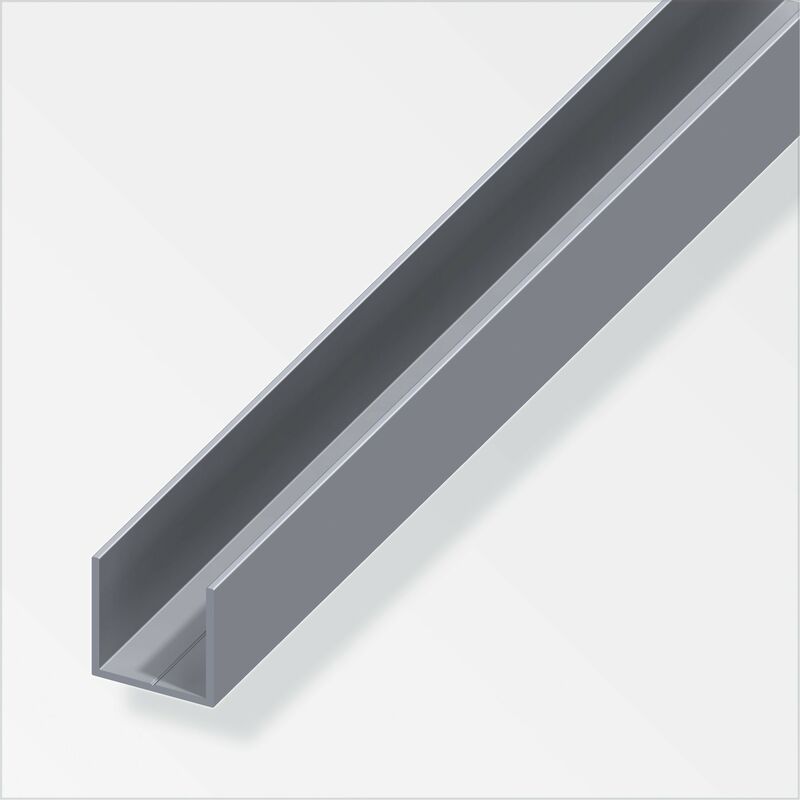foto del prodotto profilo a u 29,5x2,4 alluminio naturale 1 metro