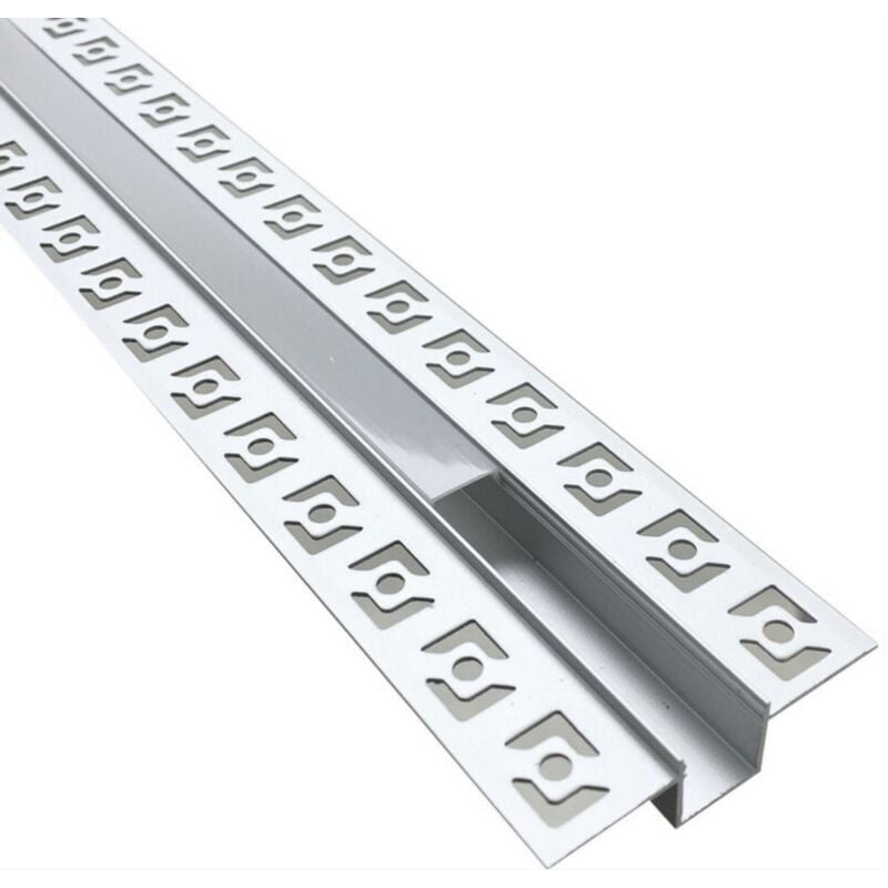 foto del prodotto profilo alluminio a incasso canalina modellabile modulo 1,2cm striscia led barra