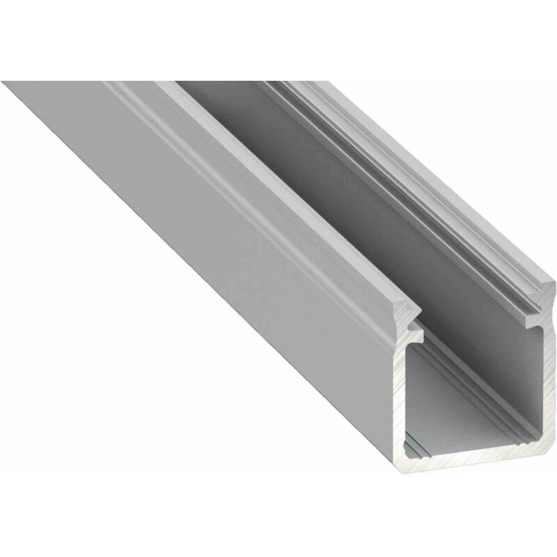 foto del prodotto profilo alluminio argento tipo y 1m paralume latte