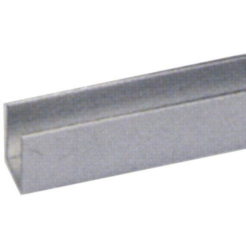 foto del prodotto profilo alluminio canalino u 10x10mm 2mt argento lucido 1012 93 