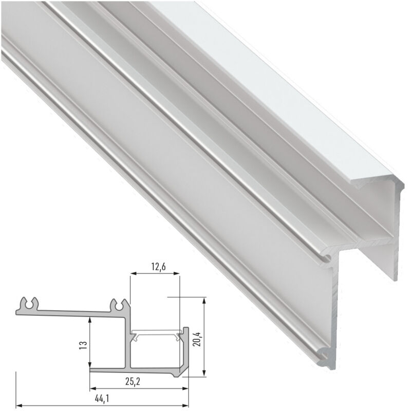 foto del prodotto profilo alluminio ipa12 2,02m