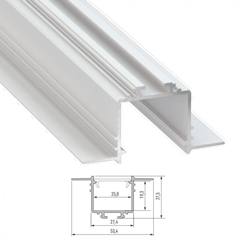 foto del prodotto profilo alluminio subli 2,02m