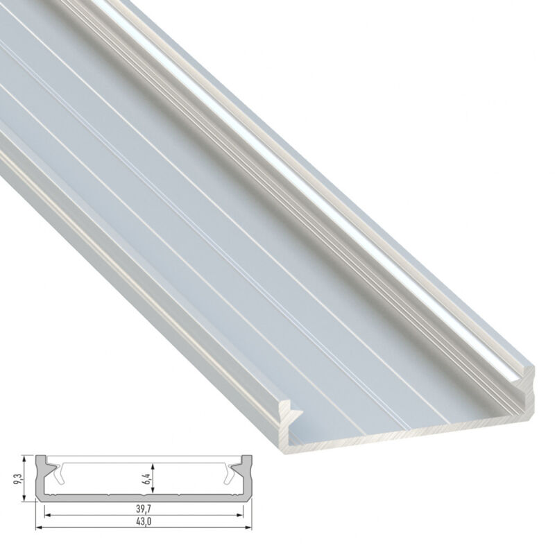 foto del prodotto profilo alluminio tipo solis 2,02m