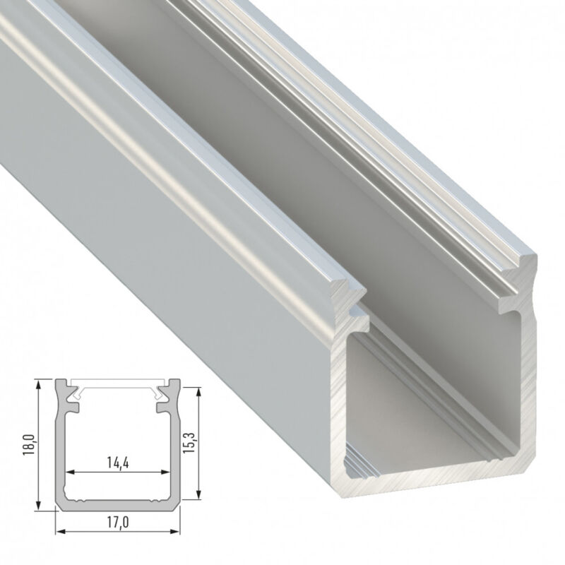foto del prodotto profilo alluminio tipo y 2,02m