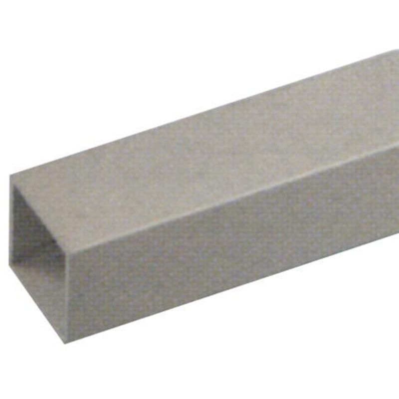 foto del prodotto profilo alluminio '''tubo quadro''' 20x20mm 2mt argento (1180)