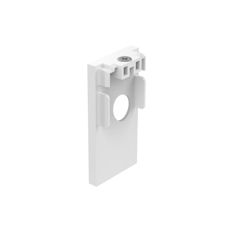 foto del prodotto profilo alto con foro ego alluminio bianco