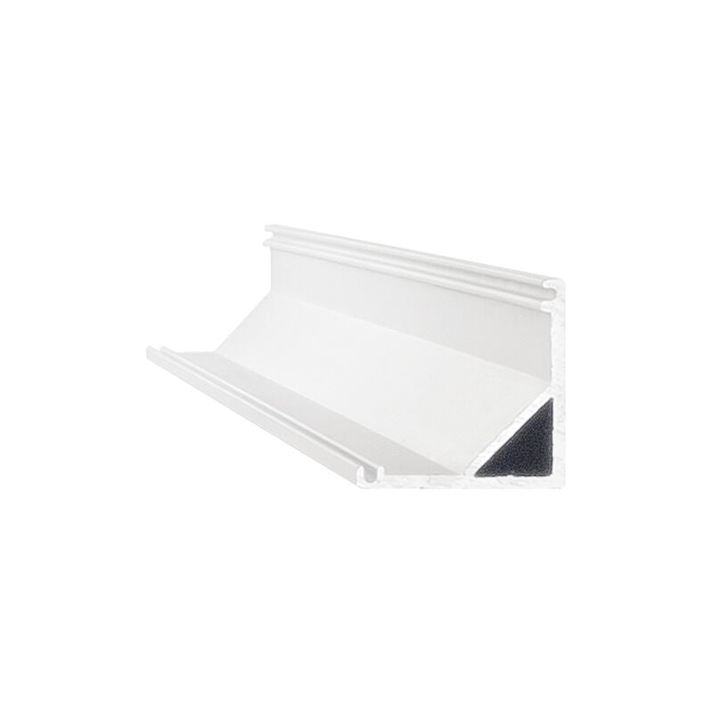 foto del prodotto profilo ang tondo slot alluminio materie plastiche bianco 300cm d16x16