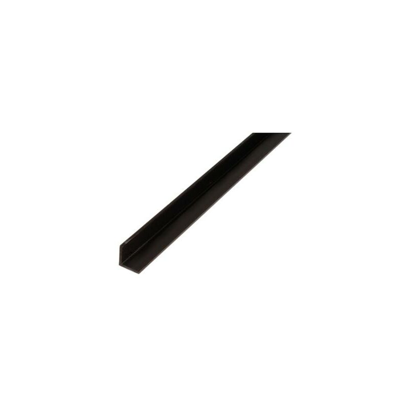 foto del prodotto profilo angolare 10x10x2000mm in pvc nero