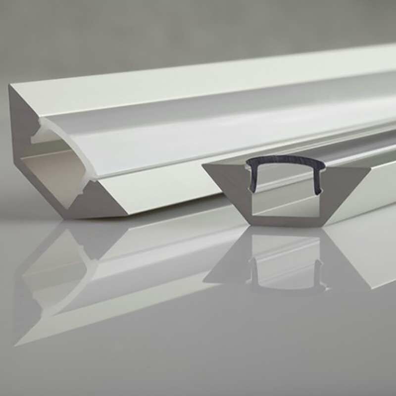 foto del prodotto profilo angolare in alluminio 45 alu corner lunghezza 2m
