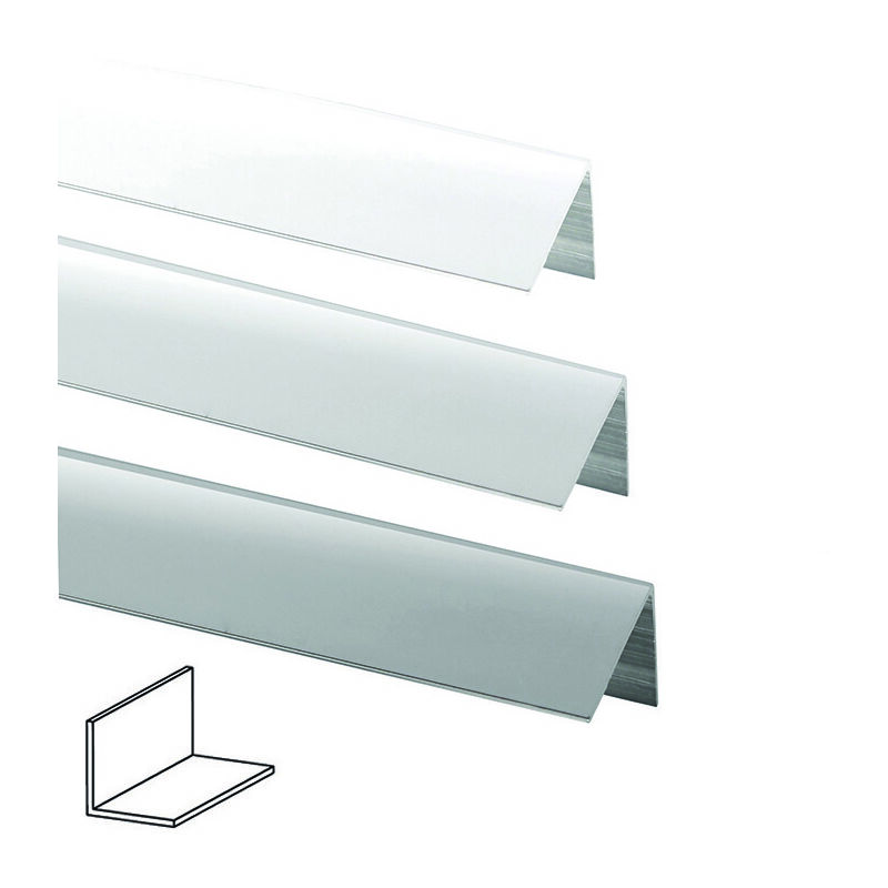 foto del prodotto profilo angoli uguali in alluminio mm.10x10 mt.1 argento