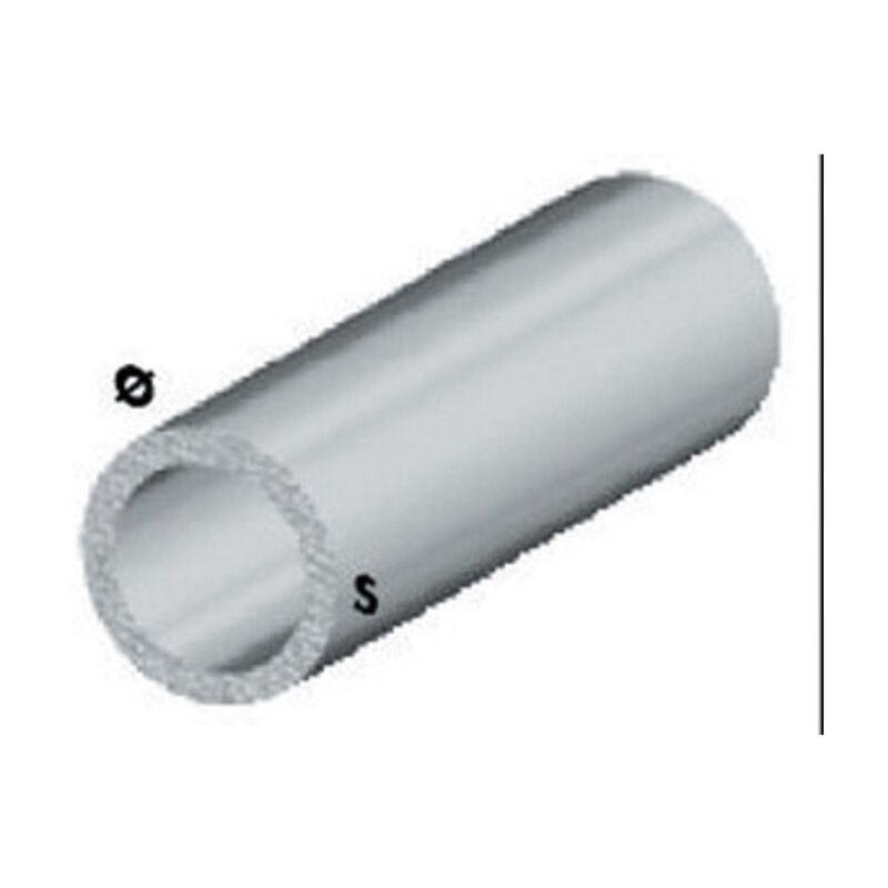 foto del prodotto profilo argento h.100 tubo tondo 16x1 . prezzo per 1 pezzo.
