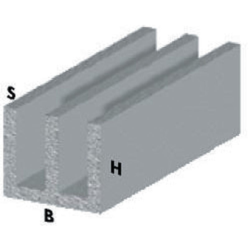 foto del prodotto profilo argento h.200 canalino uu 20x18x1 