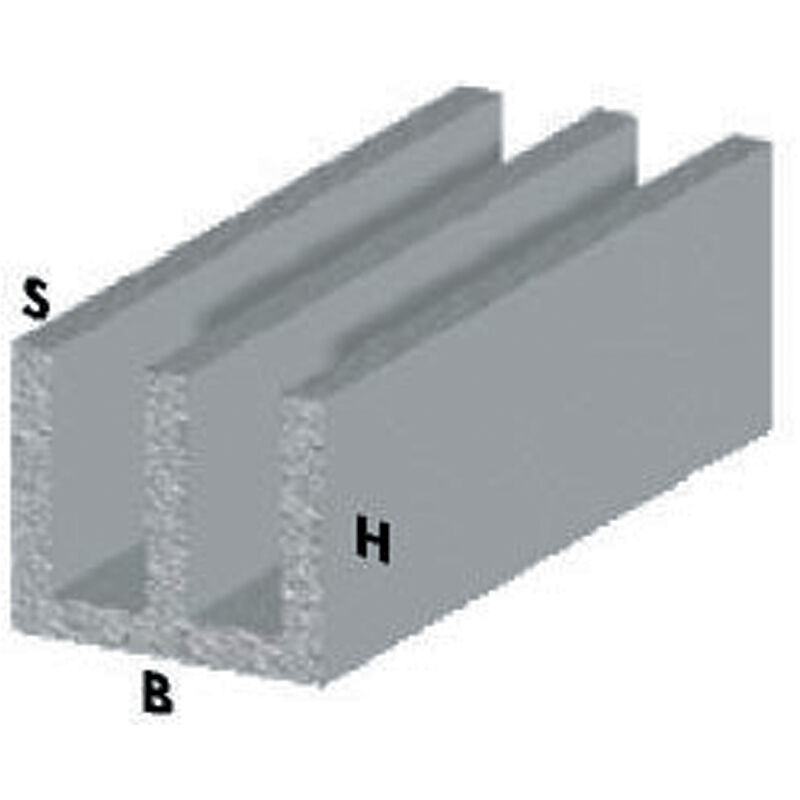foto del prodotto profilo argento h.200 canalino uu 20x18x1 