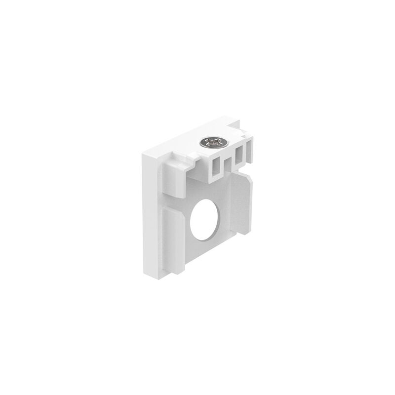 foto del prodotto profilo basso con foro ego alluminio bianco