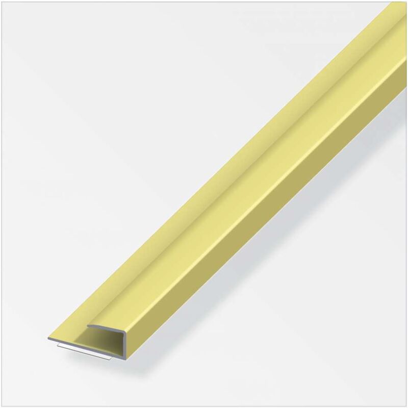 foto del prodotto profilo bordo 15x9 alluminio ottone 1 metro