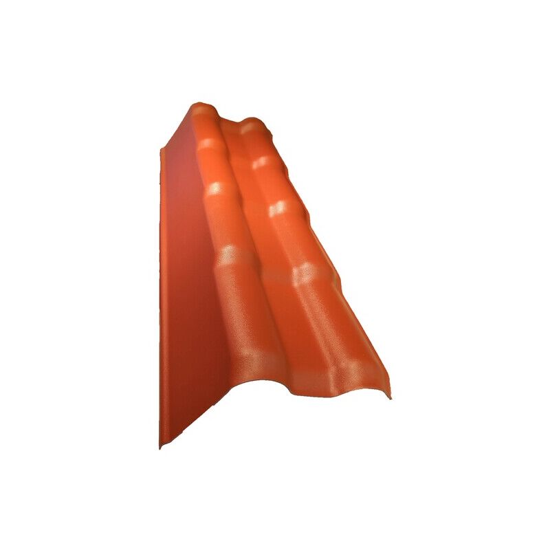 foto del prodotto profilo bordo sinistro per mini tetto in pvc 94 x 37,5 cm terracotta, l 37,5 cm, l 94 cm