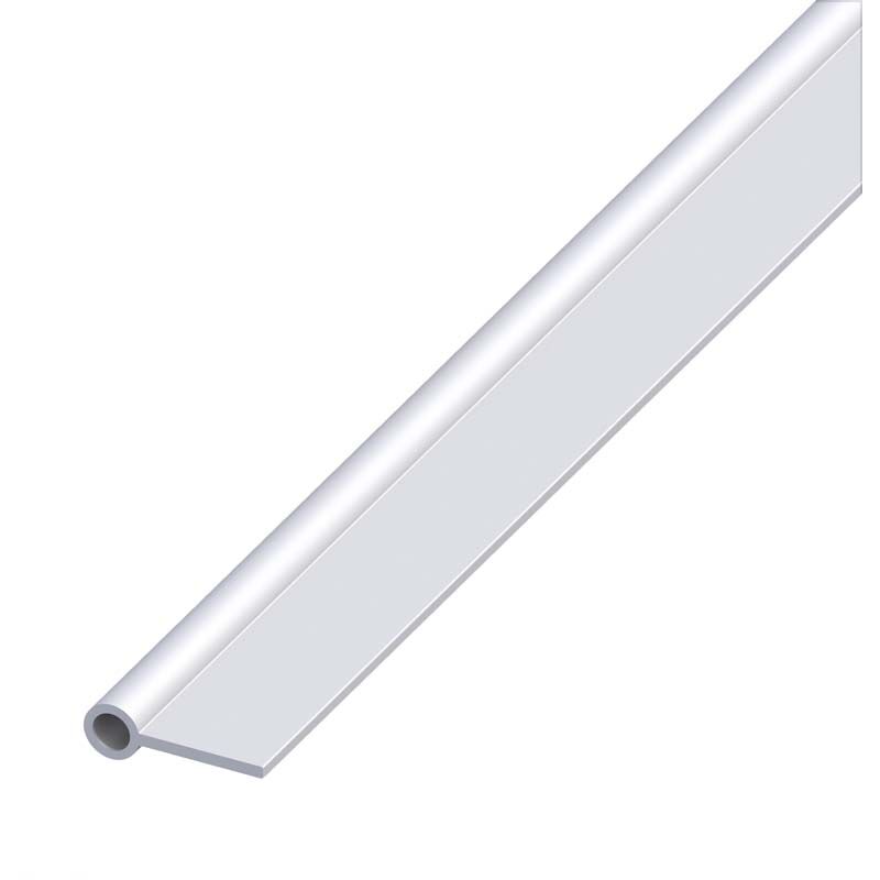 foto del prodotto profilo cerniera 20x9x2 alluminio argento 1metro