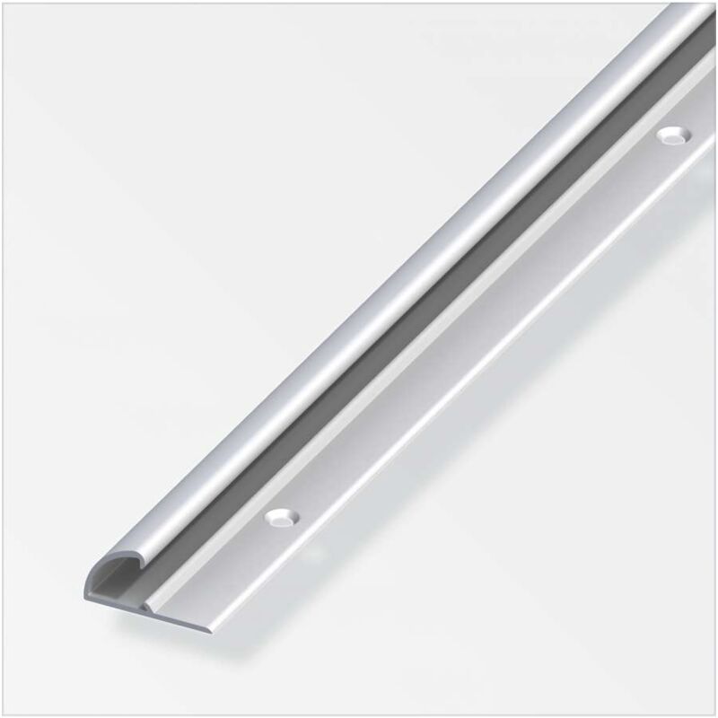 foto del prodotto profilo chiusura 26x13 alluminio argento 1metro