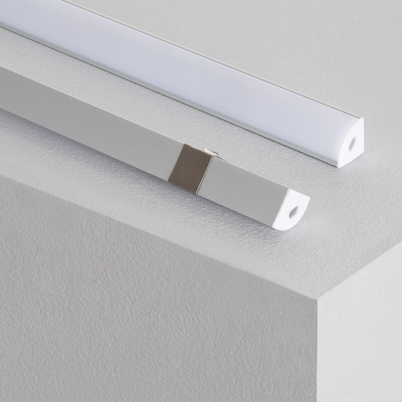 foto del prodotto profilo con striscia led new aretha 300mm 4w per angoli bianco caldo 2700k