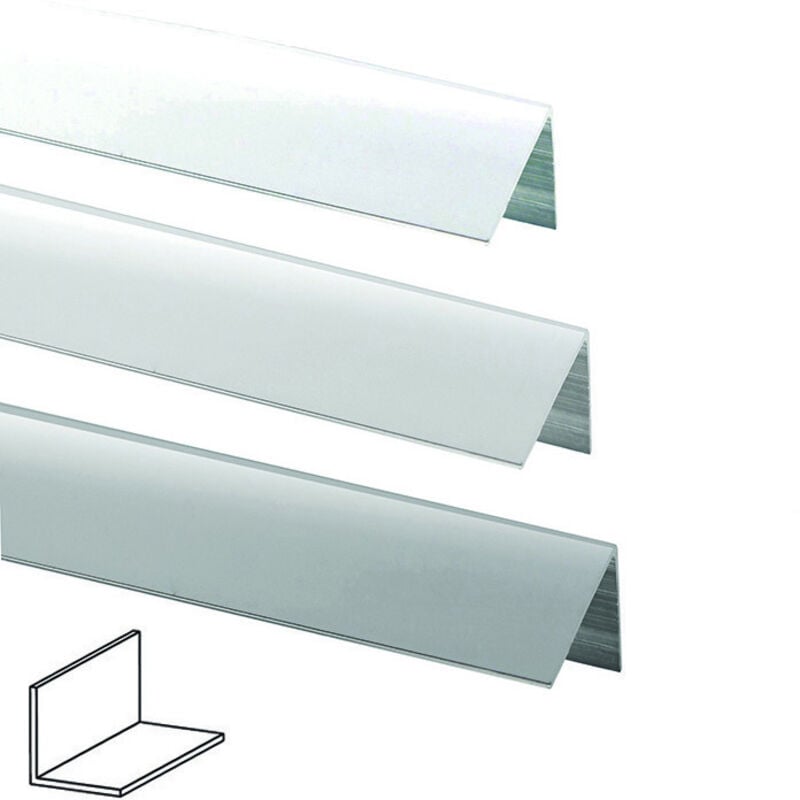 foto del prodotto profilo da 2 metri angolare alluminio argento 40x40x1,5 - arcansas