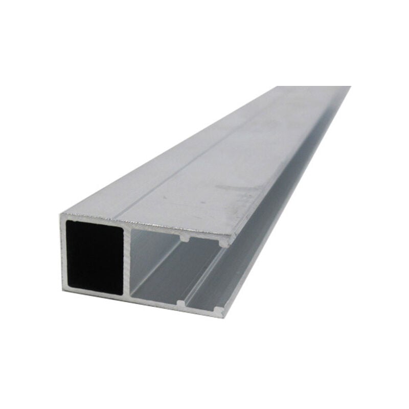 foto del prodotto profilo di bordo monoblocco a forma di u - tetto in policarbonato - colore - alluminio, spessore - 10 mm, lunghezza - 4 m