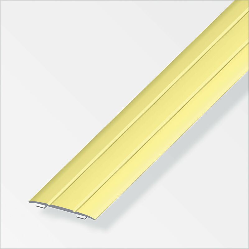 foto del prodotto profilo di raccordo autoadesivo 37x2,5 alluminio ottone 1 metro
