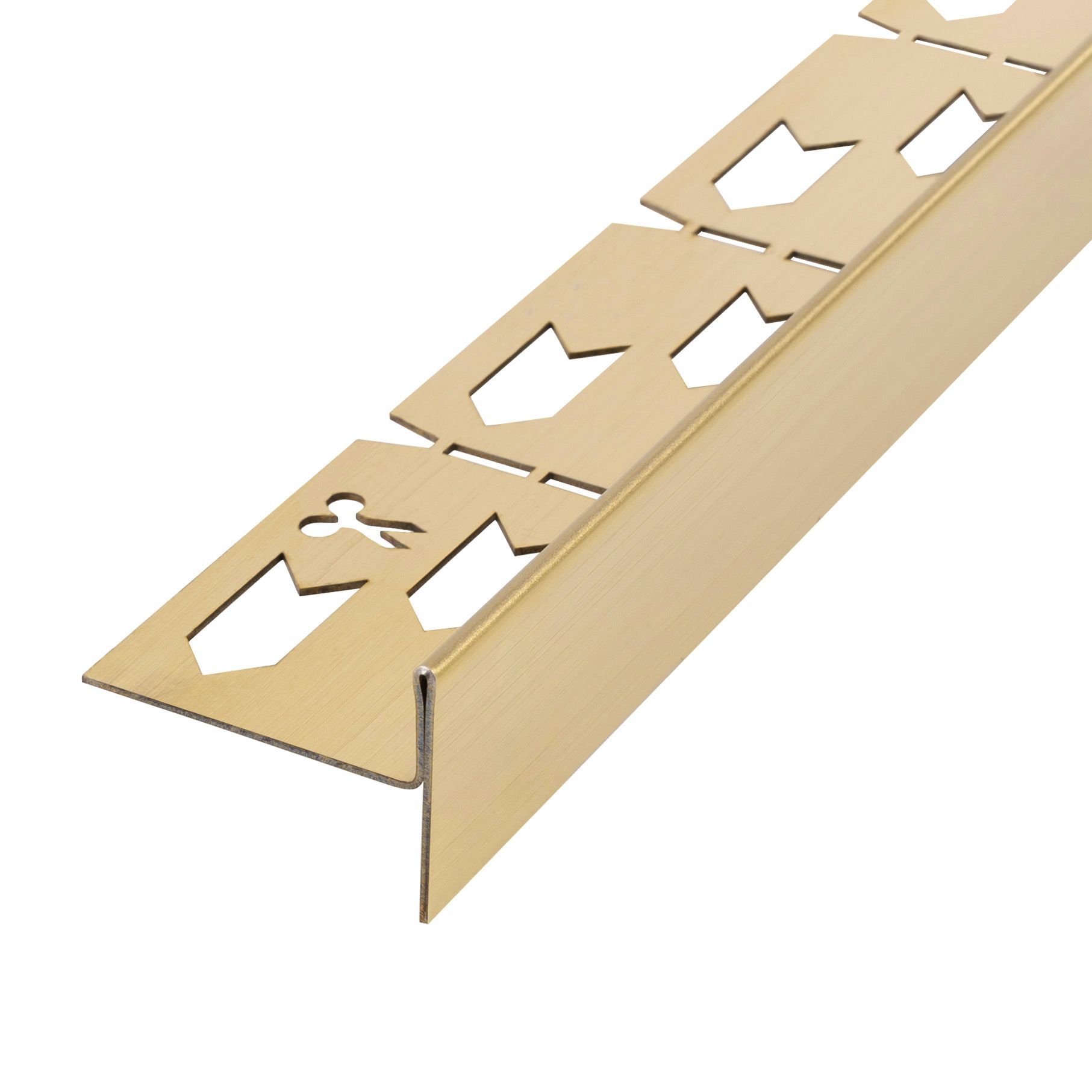 foto del prodotto profilo doccia pendenzato 100cm brush gold destra