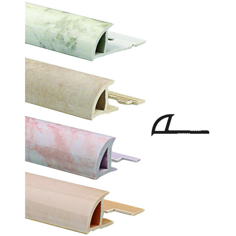 foto del prodotto profilo ecorondmarm mt.2,5 spessore mm.1 pvc mm.8 pvc rosa chiaro