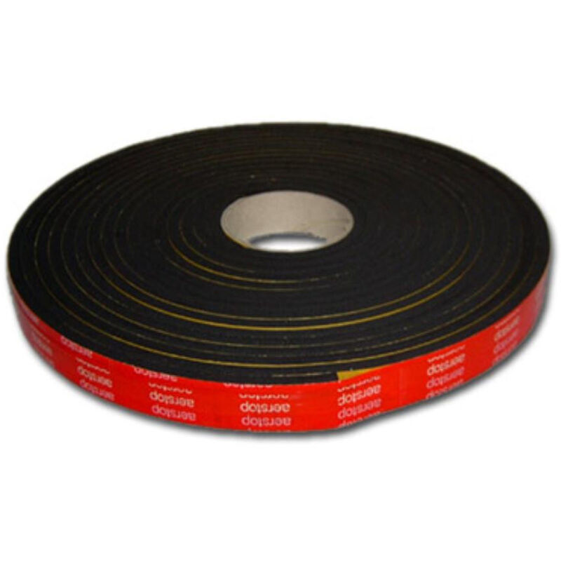 foto del prodotto profilo gomma mousse aerstop se32ce adesivo packaging 15mm x 3mm x 10mt
