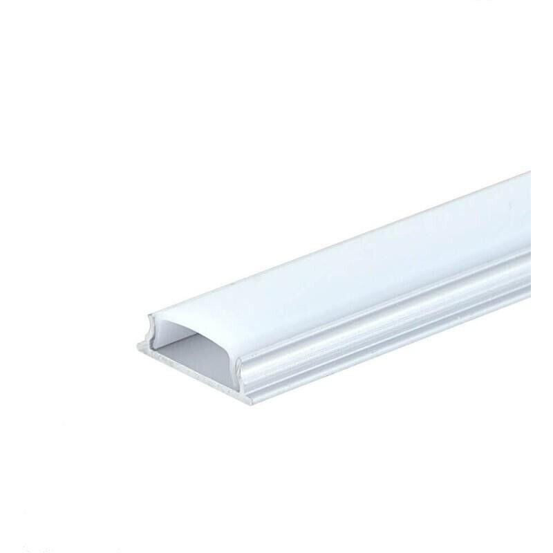 foto del prodotto profilo in alluminio con diffusore bianco fine altezza 6mm lunghezza 2m