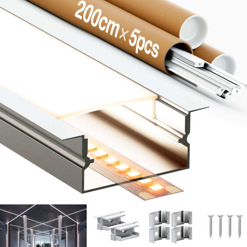 foto del prodotto profilo led 5x2 metri consegna gratuita materiale di alta qualit miglior rapporto prezzo prestazioni kosoom sp23