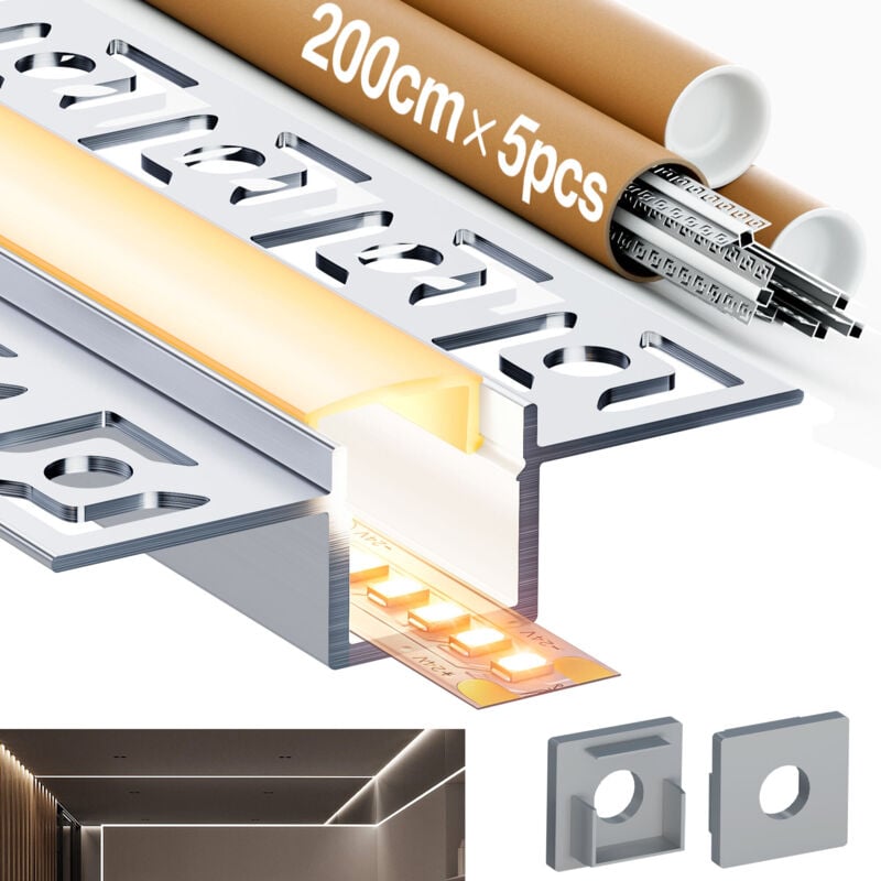 foto del prodotto profilo led 5x2 metri consegna gratuita materiale di alta qualit miglior rapporto prezzo prestazioni kosoom sp46
